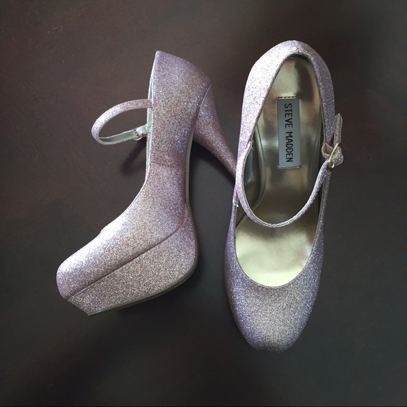 Steve Madden Glitter Platform Heels - Picture 4 of 4