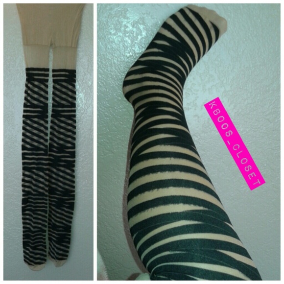 Striped panty hose!