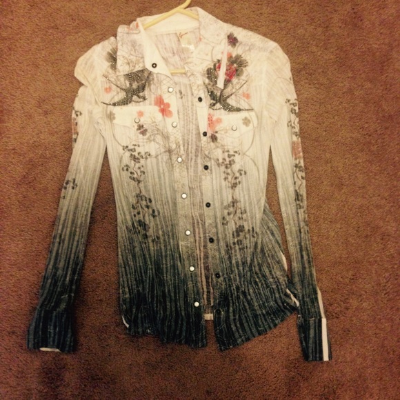 Guess button up size xs