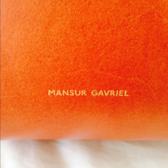 Mansur Gavriel Mini Bucket Bag Brandy/Raw - NWT - Picture 2 of 4