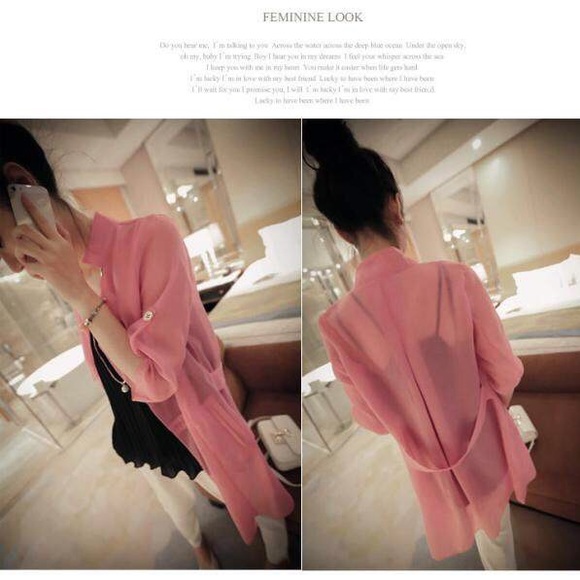 Light weight flowy jacket in multiple colors - Picture 3 of 4