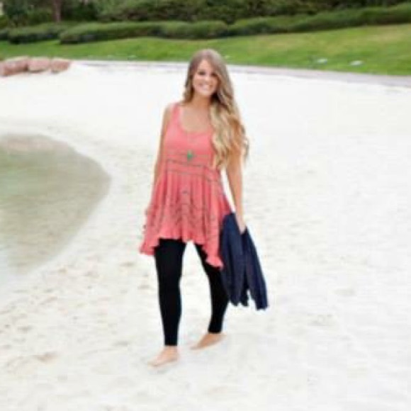 Pink free people slip / coverup