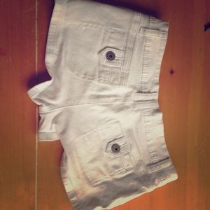 White Denim Shorts