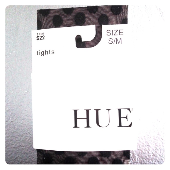 HUE Other - Black polka-dots tights