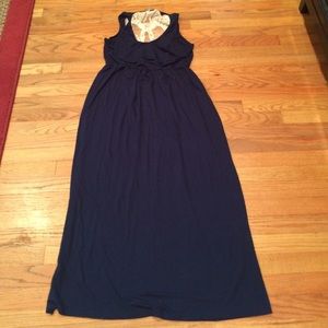 Navy maxi dress