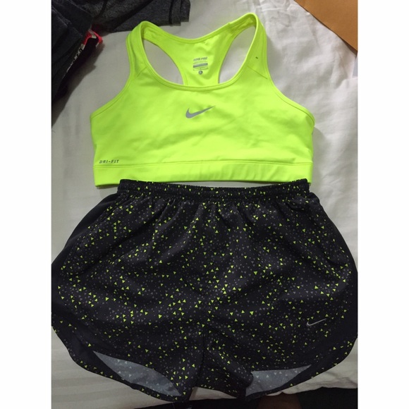 Nike Pants - Nike bundle (Dri Fit shorts and sports bra)