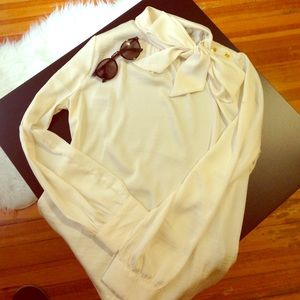 Cream white blouse