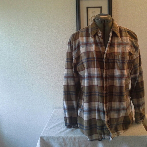 Green and blue flannel