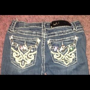 LA IDOL Denim Capris