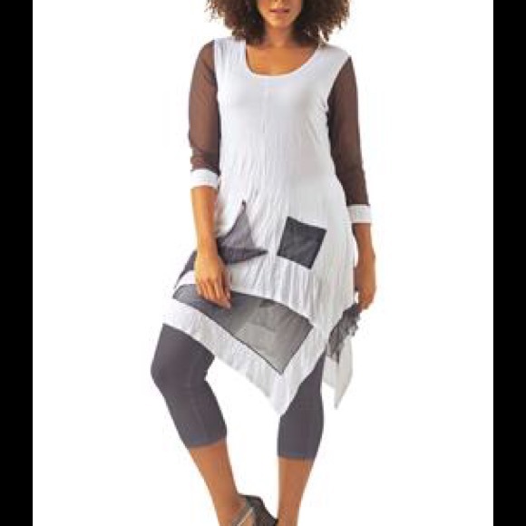 3X Tunic Hanky White Combo Great Cool Hot Style 💖