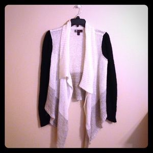 Multi-colored Knit Cardigan Sweater