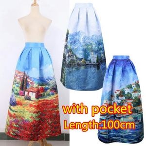 💞Long flare💞 skirt with pockets