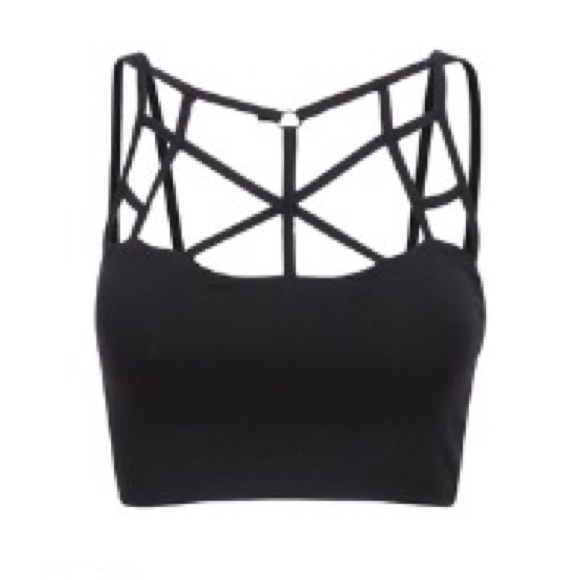 Black Multi Strap Crop Top