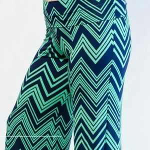casual chevron print pants