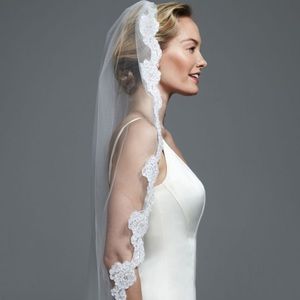 Brand new lace trimmed wedding veil