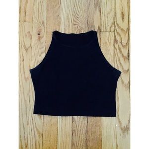 Cotton Spandex Sleeveless Crop Top
