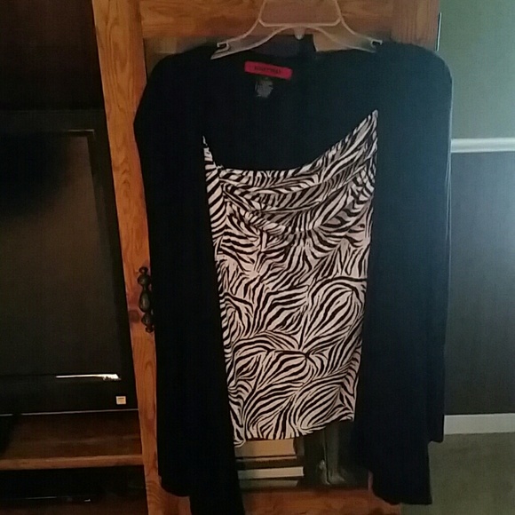 Black top zebra print ladies