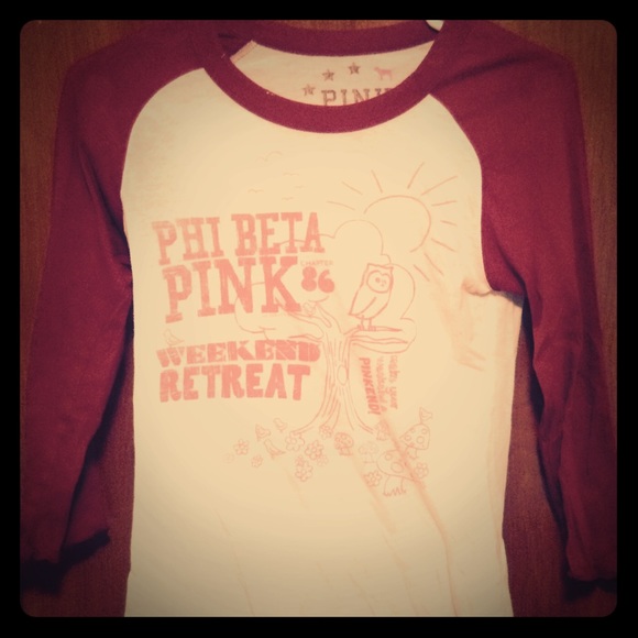 VS Pink Baseball Tee