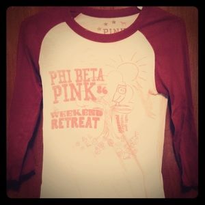 VS Pink Baseball Tee