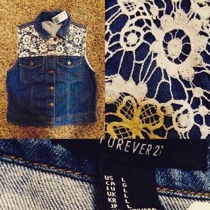 NWT Forever21 Jean Jacket Size Large