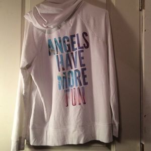 Victoria's Secret White Zip Hoodie