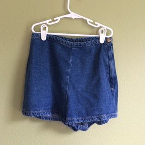 American apparel tap denim short