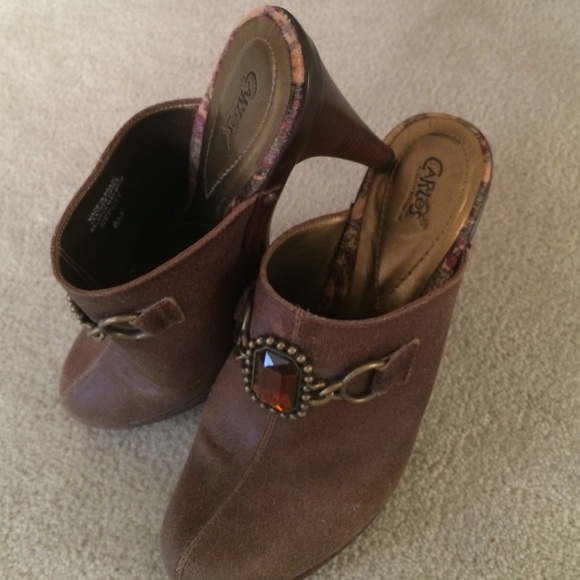 Carlos Santana slide on mule w/topaz stone - Picture 3 of 4