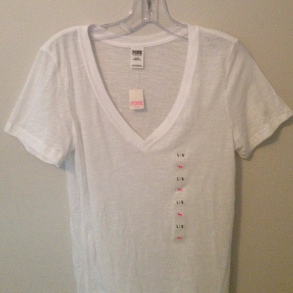 White V-Neck, Never Worn!