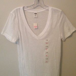 White V-Neck, Never Worn!