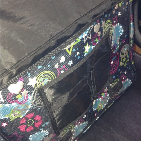 Large Peace Print Messenger Bag - Picture 4 of 4