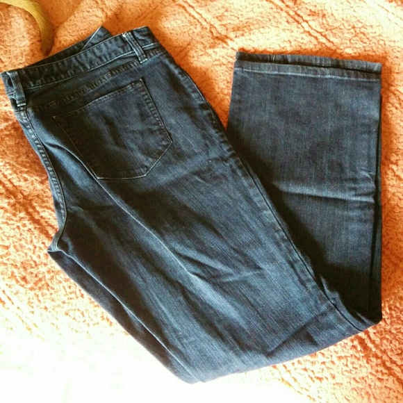 Dark blue jeans