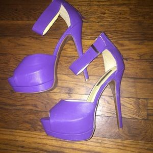 Sexy purple high heels
