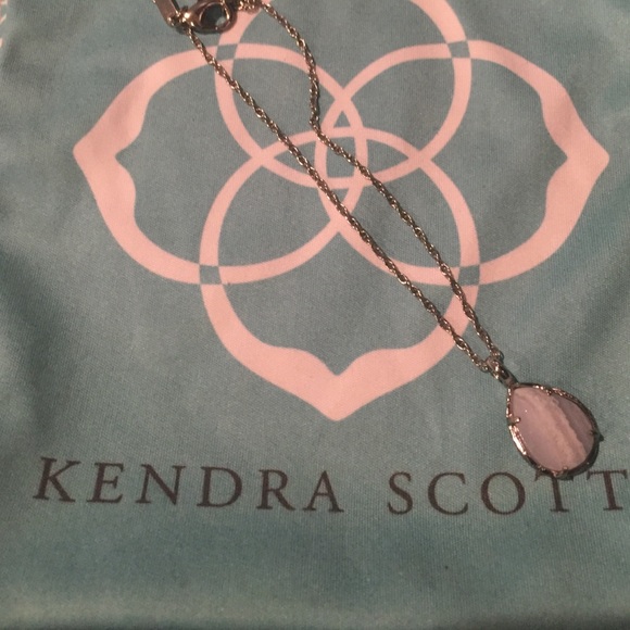 Kendra Scott Kiri Blue Lace Agate Necklace
