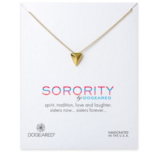 Dogeared triangle necklace