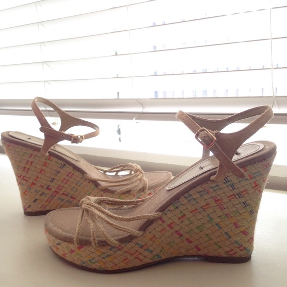 🌈 Woven Espadrille Wedge Sandals Steve Madden