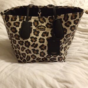 Coach Large leather Ocelot Tote