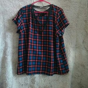 Plaid Dressy Tee