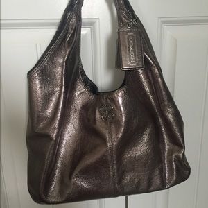 Beautiful Platinum Coach Handbag
