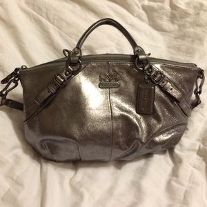 Coach silver Madison bag.