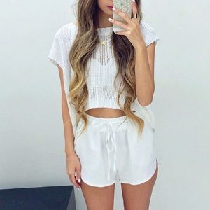 LF Millau Knit Sweater Crop Top