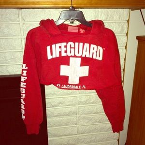 Lifeguard Cropped Hoodie