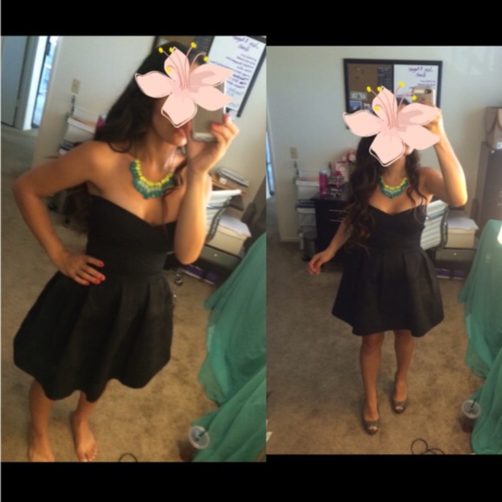 👗Black DRESS bandaid sexy sweetheart neckline