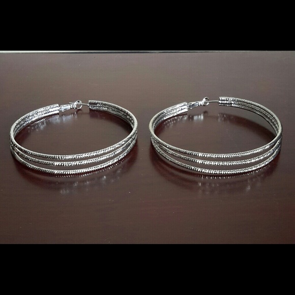 Silver earrings