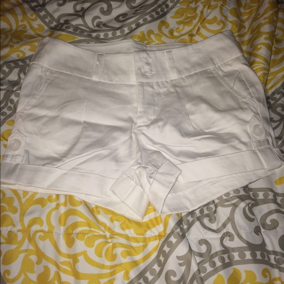 White shorts.