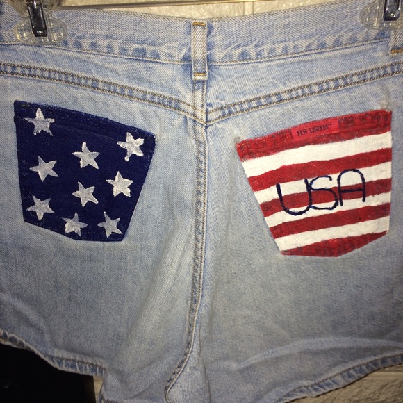 Hand painted 🇺🇸 Flag Shorts Bundle - Picture 3 of 3