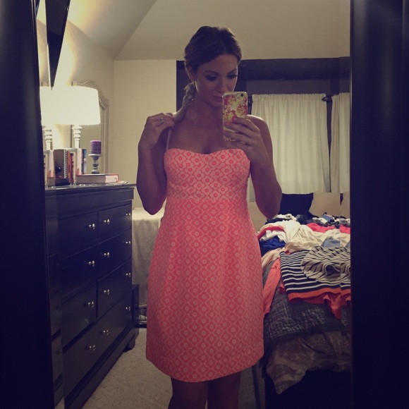 Neon pink dress