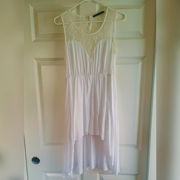 WHITE HIGH/LOW SUMMER DRESS!!!