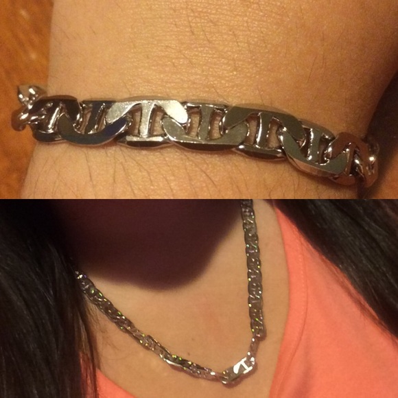 14k Gold Plated necklace and bracelet