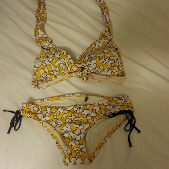REDUCED! Yellow Floral Bikini