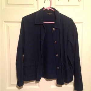 💯💫Anthropologie light weight navy jacket